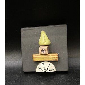 Ed And Kate Coleman Kitsch Clique Art Wall Tile Studio Pottery Phillips Screw